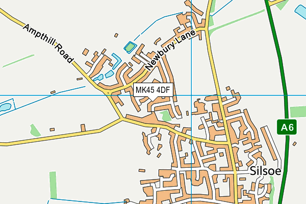 MK45 4DF map - OS VectorMap District (Ordnance Survey)