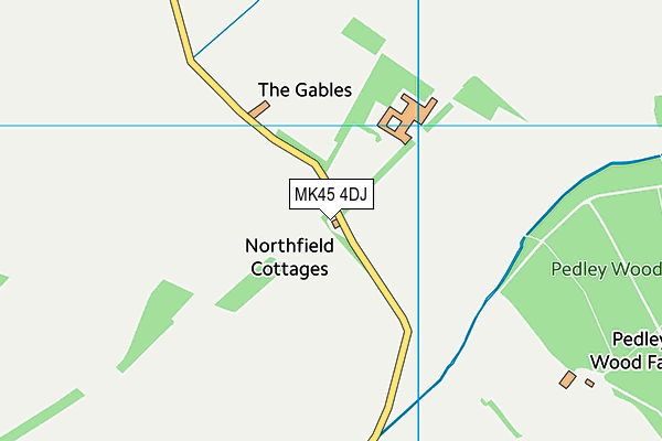 MK45 4DJ map - OS VectorMap District (Ordnance Survey)