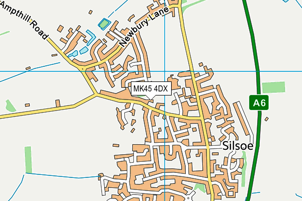 MK45 4DX map - OS VectorMap District (Ordnance Survey)