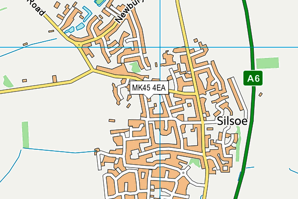 MK45 4EA map - OS VectorMap District (Ordnance Survey)