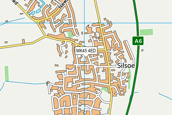 MK45 4ED map - OS VectorMap District (Ordnance Survey)