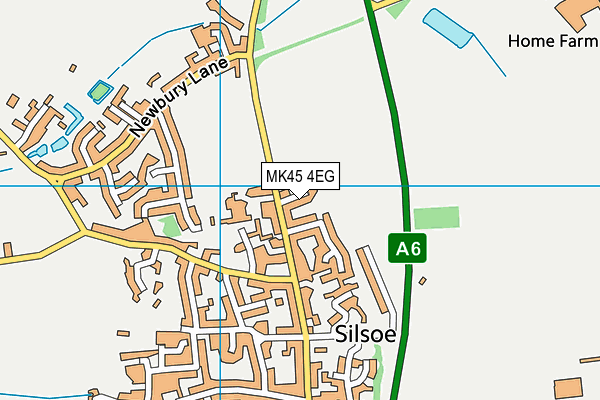 MK45 4EG map - OS VectorMap District (Ordnance Survey)