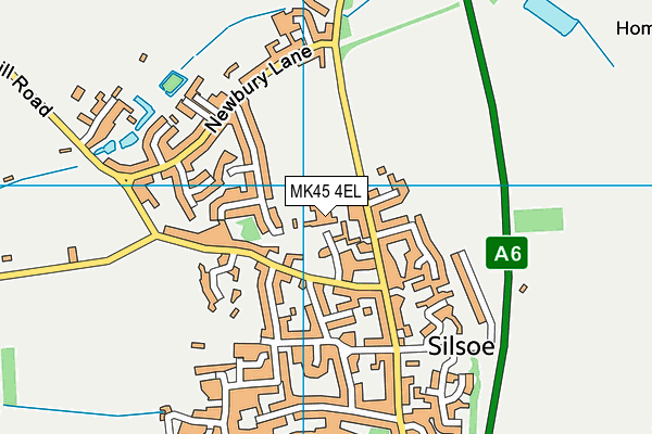MK45 4EL map - OS VectorMap District (Ordnance Survey)