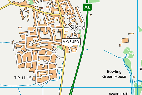 MK45 4EQ map - OS VectorMap District (Ordnance Survey)