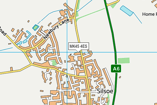 MK45 4ES map - OS VectorMap District (Ordnance Survey)