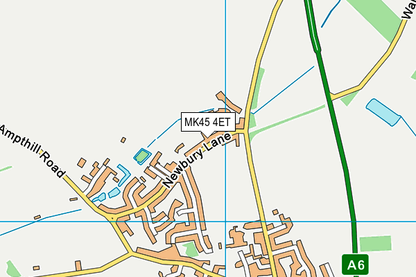 MK45 4ET map - OS VectorMap District (Ordnance Survey)