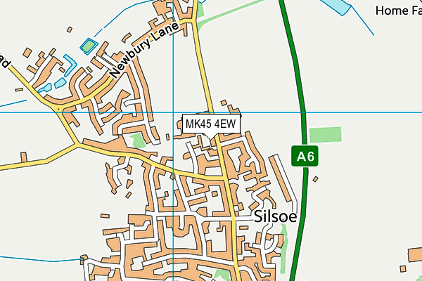 MK45 4EW map - OS VectorMap District (Ordnance Survey)