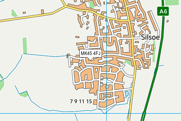 MK45 4FJ map - OS VectorMap District (Ordnance Survey)