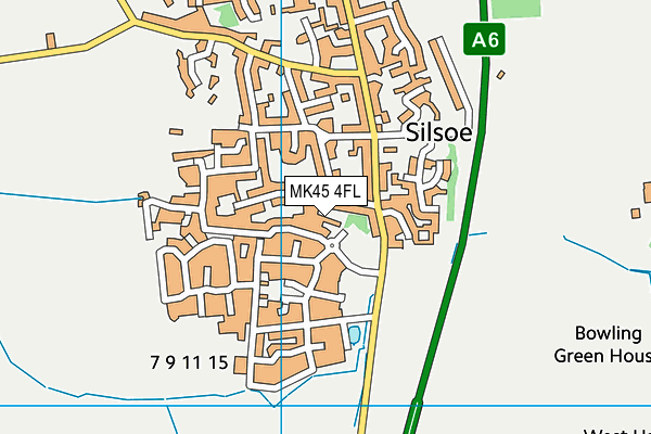 MK45 4FL map - OS VectorMap District (Ordnance Survey)