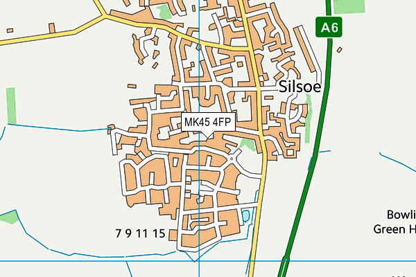 MK45 4FP map - OS VectorMap District (Ordnance Survey)