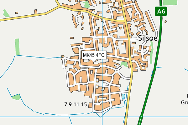 MK45 4FQ map - OS VectorMap District (Ordnance Survey)