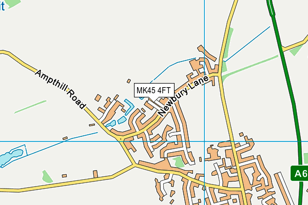 MK45 4FT map - OS VectorMap District (Ordnance Survey)