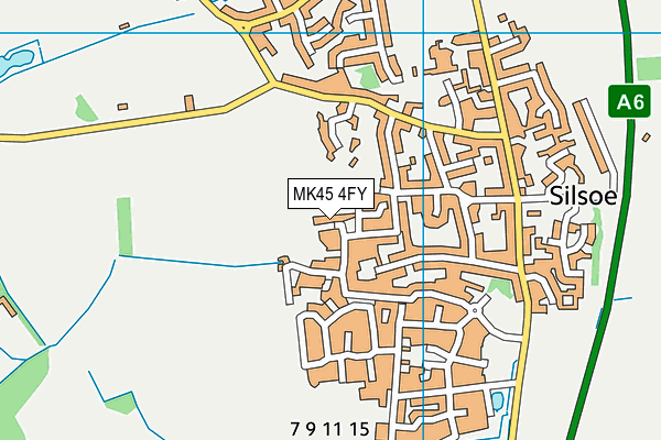 MK45 4FY map - OS VectorMap District (Ordnance Survey)