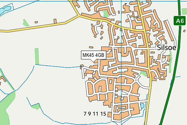 MK45 4GB map - OS VectorMap District (Ordnance Survey)