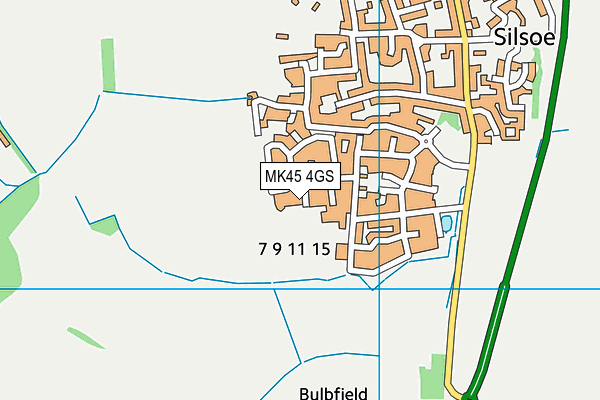 MK45 4GS map - OS VectorMap District (Ordnance Survey)