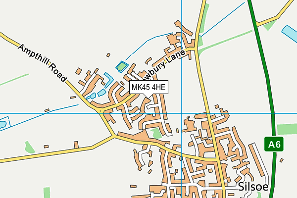 MK45 4HE map - OS VectorMap District (Ordnance Survey)
