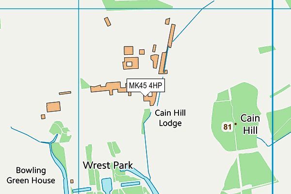 MK45 4HP map - OS VectorMap District (Ordnance Survey)