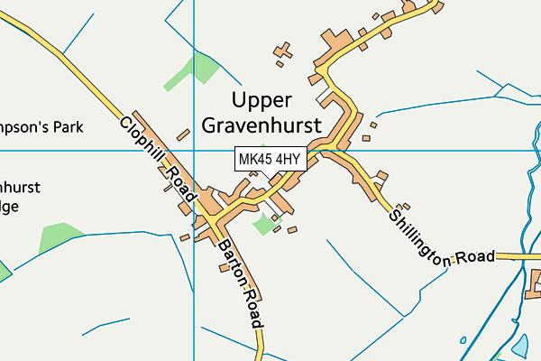 MK45 4HY map - OS VectorMap District (Ordnance Survey)