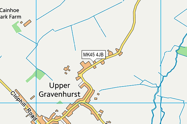 MK45 4JB map - OS VectorMap District (Ordnance Survey)