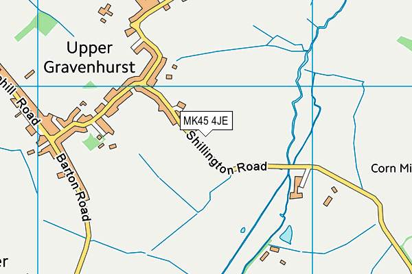 MK45 4JE map - OS VectorMap District (Ordnance Survey)