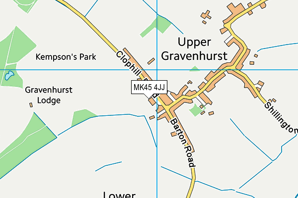 MK45 4JJ map - OS VectorMap District (Ordnance Survey)