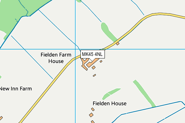 MK45 4NL map - OS VectorMap District (Ordnance Survey)