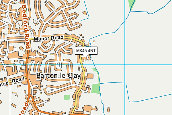 MK45 4NT map - OS VectorMap District (Ordnance Survey)