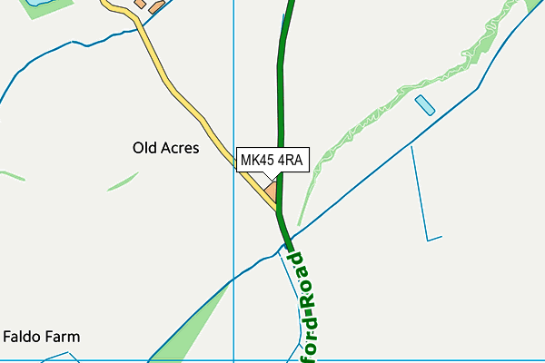 MK45 4RA map - OS VectorMap District (Ordnance Survey)