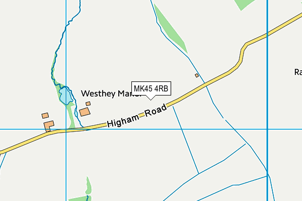 MK45 4RB map - OS VectorMap District (Ordnance Survey)