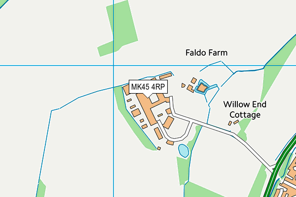 MK45 4RP map - OS VectorMap District (Ordnance Survey)