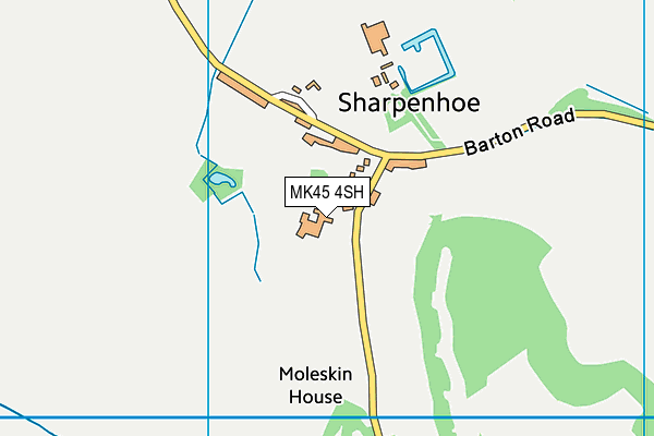 MK45 4SH map - OS VectorMap District (Ordnance Survey)