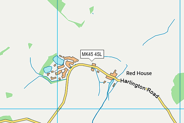 MK45 4SL map - OS VectorMap District (Ordnance Survey)