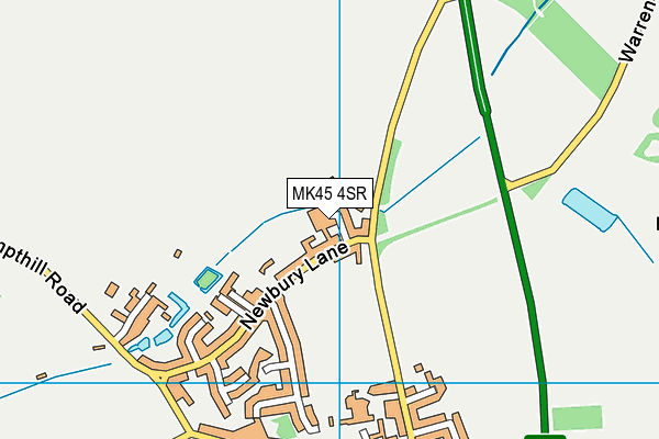 MK45 4SR map - OS VectorMap District (Ordnance Survey)