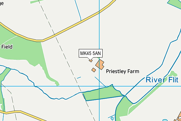 MK45 5AN map - OS VectorMap District (Ordnance Survey)