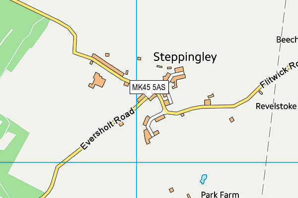 MK45 5AS map - OS VectorMap District (Ordnance Survey)