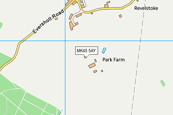 MK45 5AY map - OS VectorMap District (Ordnance Survey)