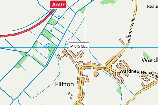 MK45 5EL map - OS VectorMap District (Ordnance Survey)