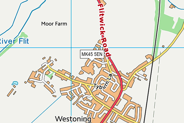 MK45 5EN map - OS VectorMap District (Ordnance Survey)