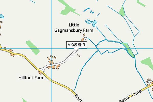 MK45 5HR map - OS VectorMap District (Ordnance Survey)