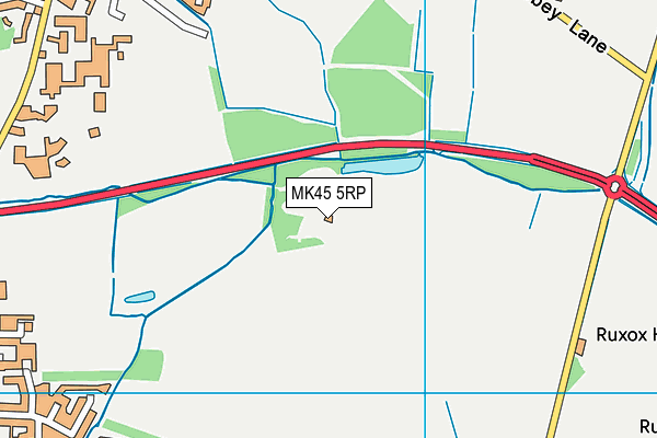 MK45 5RP map - OS VectorMap District (Ordnance Survey)