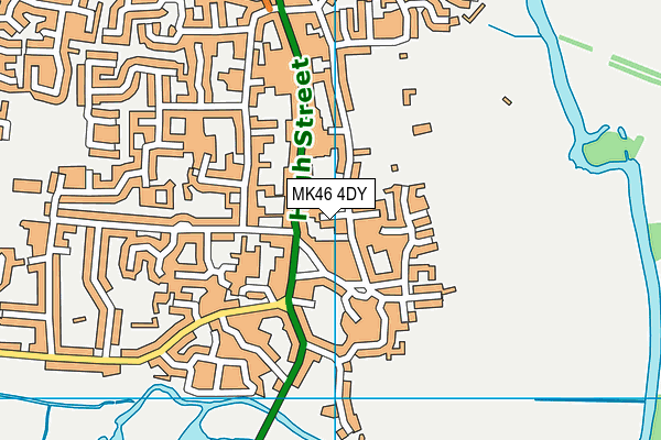 MK46 4DY map - OS VectorMap District (Ordnance Survey)