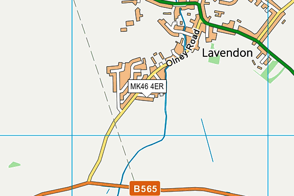 MK46 4ER map - OS VectorMap District (Ordnance Survey)