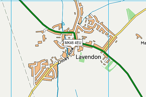 MK46 4EU map - OS VectorMap District (Ordnance Survey)