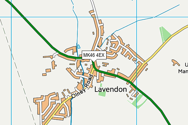 MK46 4EX map - OS VectorMap District (Ordnance Survey)