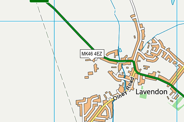 MK46 4EZ map - OS VectorMap District (Ordnance Survey)