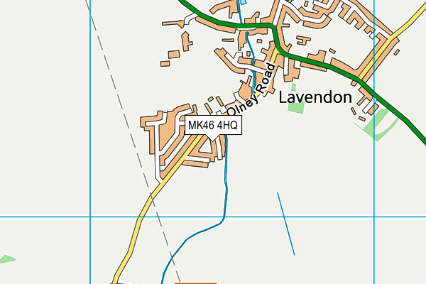 MK46 4HQ map - OS VectorMap District (Ordnance Survey)