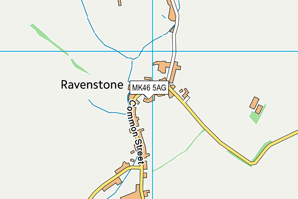 MK46 5AG map - OS VectorMap District (Ordnance Survey)