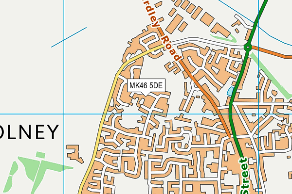 MK46 5DE map - OS VectorMap District (Ordnance Survey)