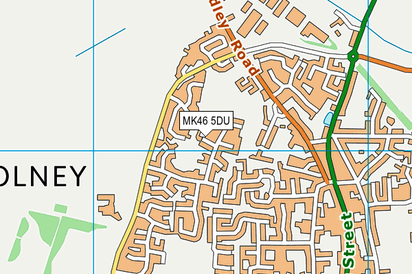 MK46 5DU map - OS VectorMap District (Ordnance Survey)