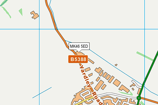 MK46 5ED map - OS VectorMap District (Ordnance Survey)